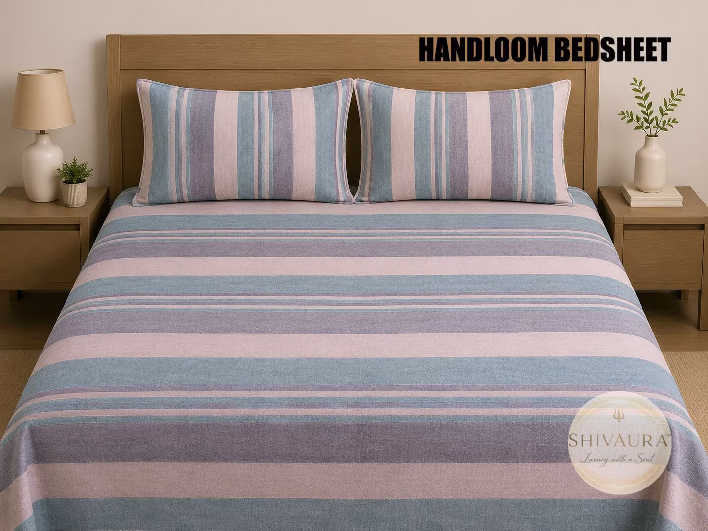 KERALA COURSE KING SIZE HANDLOOM BEDSHEET 90*108 inch